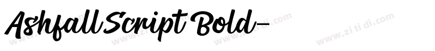 AshfallScript Bold字体转换 AshfallScript Bold字体转换